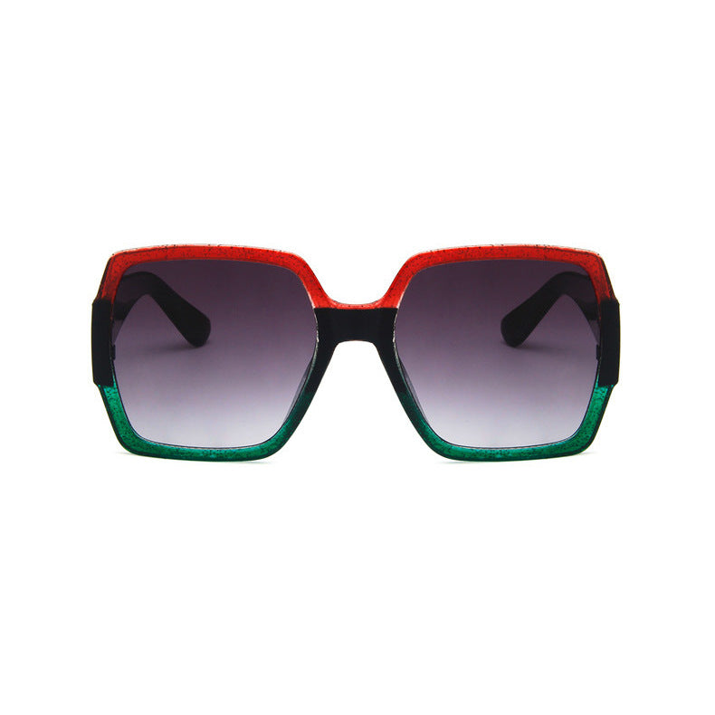 Colourful glitter retro sunglasses