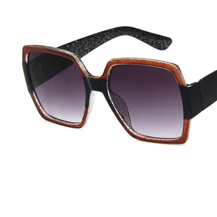 Colourful glitter retro sunglasses