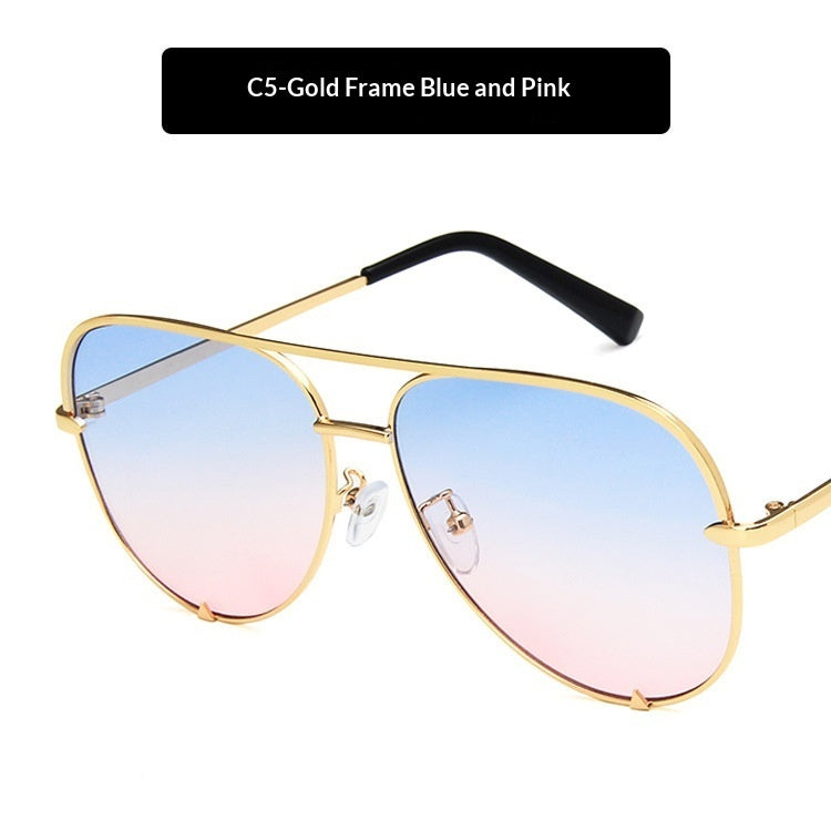 Sunglasses Metal Double-bridge