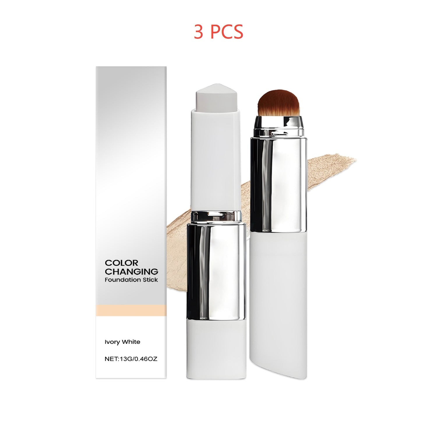 2-in-1 Color-Changing Foundation Stick Clear And Non-stuck Powder Daily External Foundation