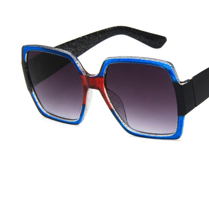 Colourful glitter retro sunglasses